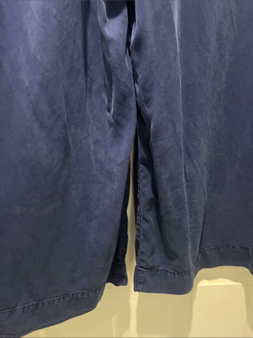 Women's Navy Blue Flare Wide Leg Pants - Picture 11 of 11